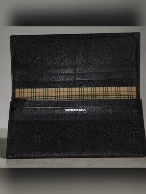 Authentic Burberry continental long wallet